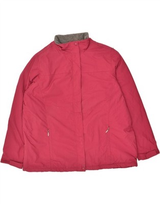 L.L.BEAN Damen Windbreaker Jacke UK 20 2XL rosa Polyester BG35