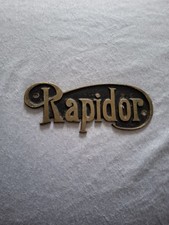vintage metal name plate Rapidor