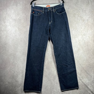 Vintage Marc Ecko Jeans Mens 30 Blue Dark Wash Orange Label Straight Y2K Street