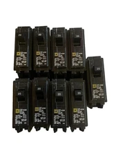 10. Square D Homeline 20A Single Pole Circuit Breaker 1 Pole