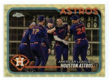 Marketplace image: HOUSTON ASTROS 2024 TOPPS CHROME SAPPHIRE SUPERFRACTOR #132 1/1