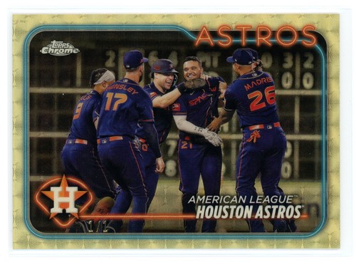 HOUSTON ASTROS 2024 TOPPS CHROME SAPPHIRE SUPERFRACTOR #132 1/1