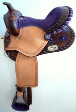 Barrel Racing Leather Horse Saddle Western Handmade Racer Equestrian Trail Tack