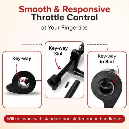 Maintenance 3-Wire Thumb Throttle For GOTRAX Hiboy Electric Scooter Models - Picture 13 of 24