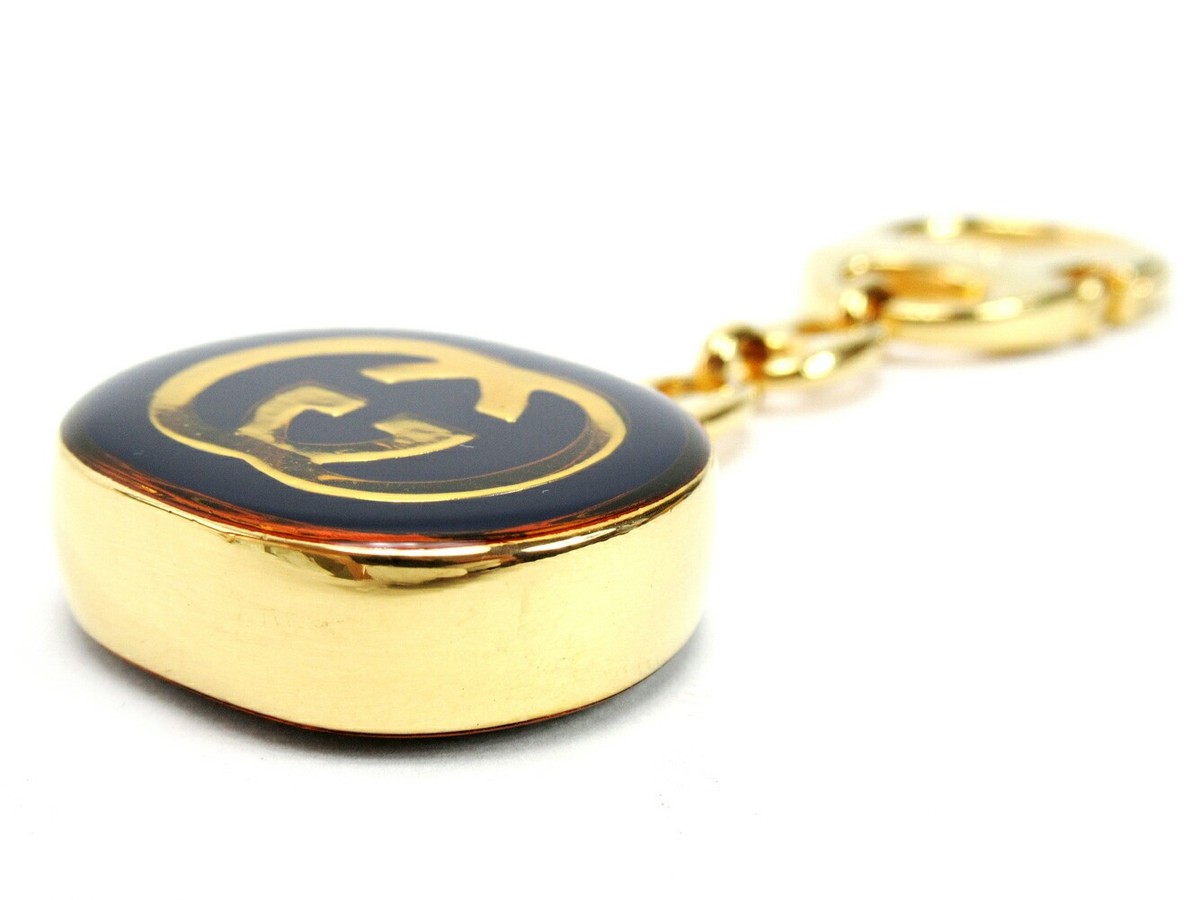 小物 GUCCI old archive keyring Vintage Gucci Interlocking G Key Ring - Etsy