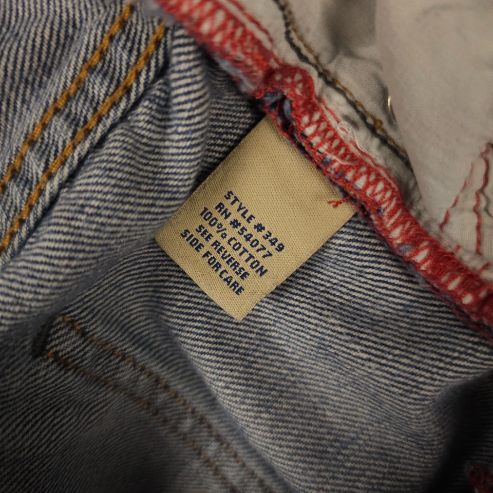 CAbi Jean Shorts Women 2 Blue Denim Bermuda Release Hem Cut Off Low Rise Bermuda - Image 4 of 4