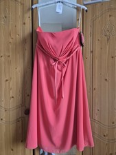 Alfred Sung Coral Dress Size 16 Detachable Straps Fully Lined Zip Fastening