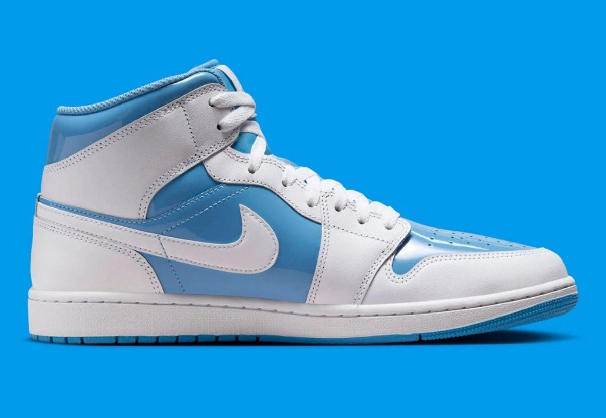 靴 Nike Air Jordan 1 Mid University Blue Nike Air Jordan 1 Mid (University Blue/ Grey/ White) Men US