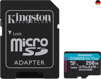 Kingston Canvas Go! Plus microSD Speicherkarte Klasse 10, UHS-I 256GB microSDXC