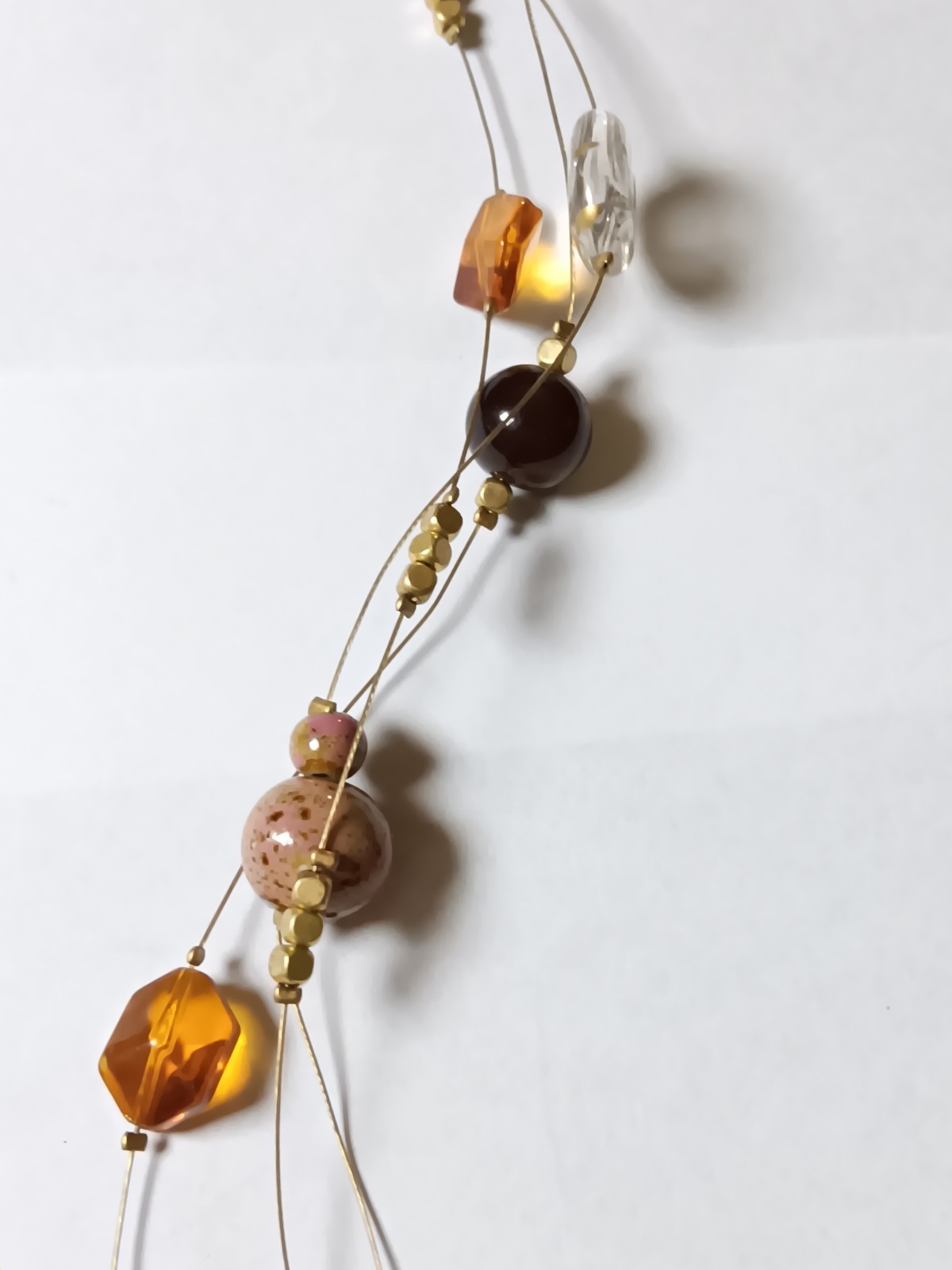 Chicos Multi Color Three Layer Memory Wire Neckla… - image 2