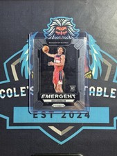 2024-25 Panini Prizm Basketball Bub Carrington RC Emergent #20