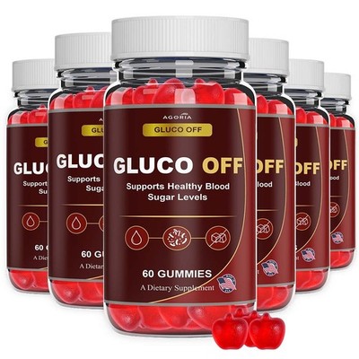 (6 Pack) Gluco Off ACV Gummys Advanced Blood Health Support GlucoOff Gummies