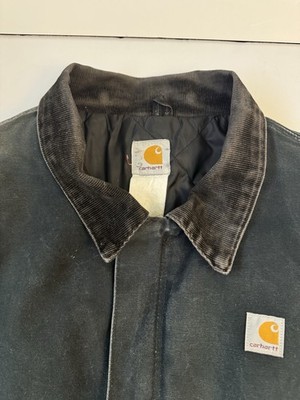 Carhartt J02 Style Arctic Jacket XL 2XL Faded Black Distressed