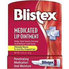 Medicated Lip Ointment, 0.21 Ounce Tube, Pack of 24 Relieves Cold Sores H...