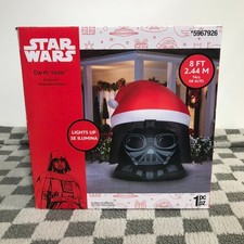 Star Wars Darth Vader Head 8 FT Inflatable LED Christmas Airblown Decoration NEW