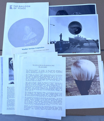 Rosie O'Grady's Hot Air Balloon of Peace 1st Solo Transatlantic Flight Press Kit