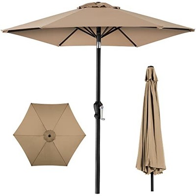 Best Choice Products 10ft Outdoor Steel Polyester Patio Umbrella - Tan