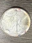 1991 Silver American Eagle $1 - Toning around edges