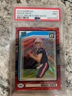 2024 Panini Donruss - Rated Rookie Drake Maye #379 Optic Preview Red Wave Prizm