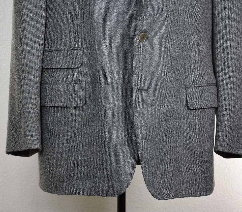 Salvatore Ferragamo Hombres Blazer Lana Cachemira Seda Abrigo Deportivo Chaqueta 46 COMO NUEVO Foto 4 de 4