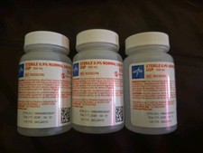 Lot Of 3 Medline Sterile 0.9 Normal Saline USP 100 mL RDI30296 Expired 04-01-26