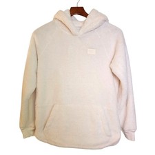 Abercrombie  Fitch Kids White Sherpa Hoodie Sweatshirt