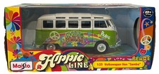 Maisto 1/25 Scale Hippie Line 32301 Volkswagen Camper Van Samba Green Diecast 