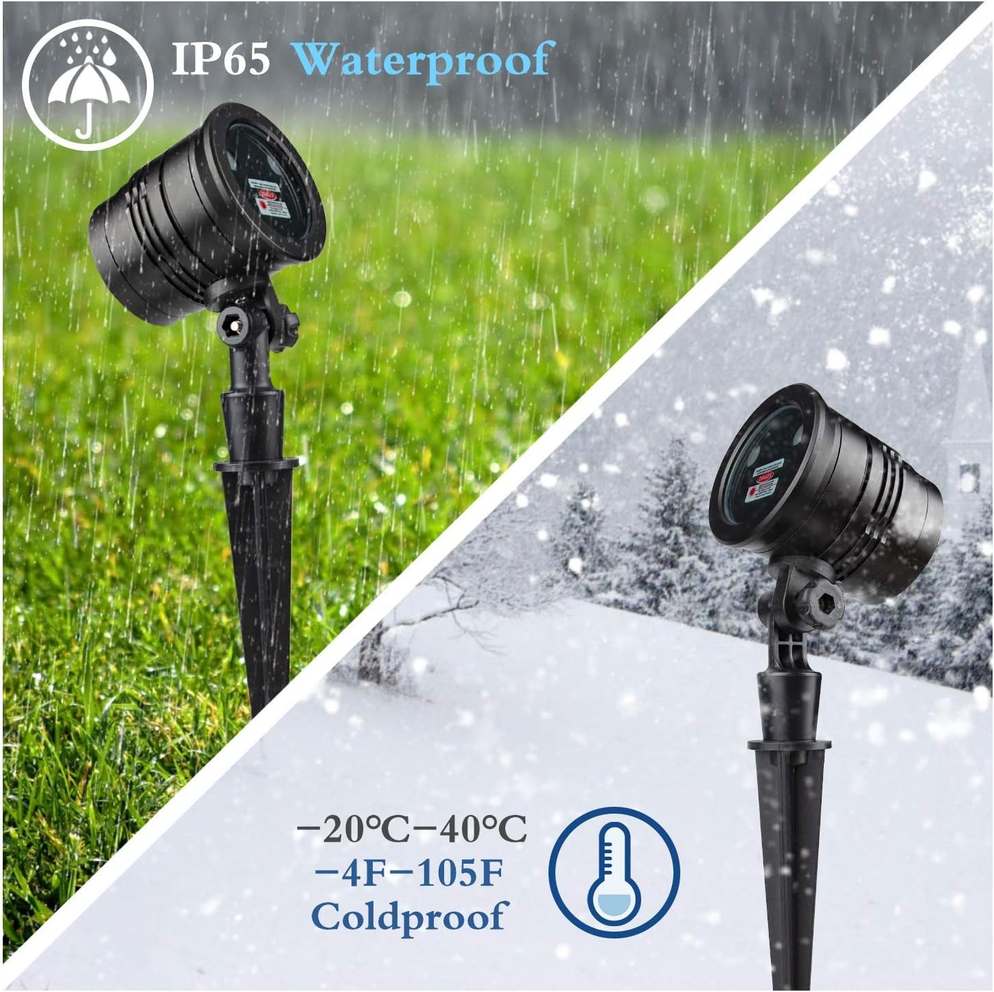 Christmas Laser Lights, Projector Lights Landscape Spotlight Red 