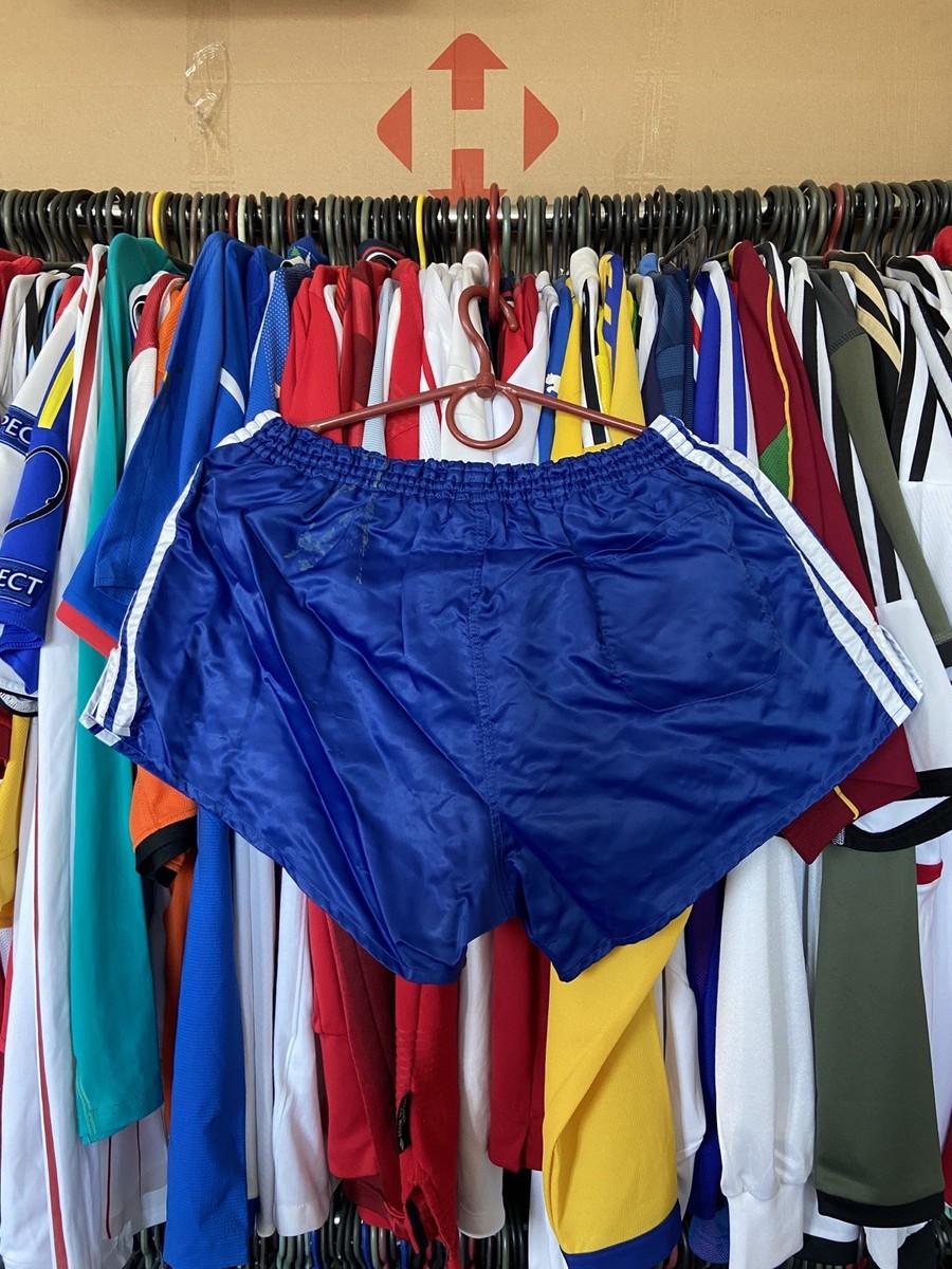 1990s ADIDAS VINTAGE SHORTS FOOTBALL SOCCER RUNNING sz M MEN BLUE