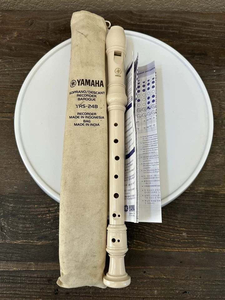 Grabadoras y Lyons LYR49 barrocas Yamaha Soprano Descant YRS-24B de colección (2) usadas en excelente estado Foto 2 de 4