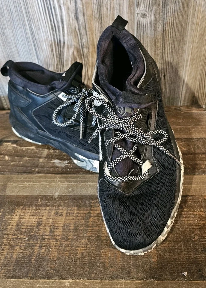 Tenis de baloncesto Adidas Bounce Brookfield D Lillard negros zapatos para hombre talla 8,5 Foto 2 de 4