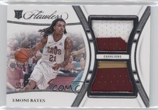 2023-24 Panini Flawless Dual Patch 19/20 Emoni Bates #FDP-EBA Dual Patch 3d3
