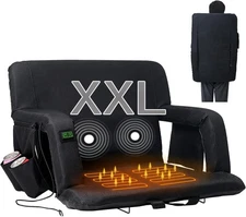 SUNYRISY Standard/XXL Heated Massage Stadium Seats Bleacher Seat 3 Level of Heat