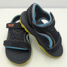Teva Toddler 7T Psyclone XLT Water Sandals Black Blue Green Open Toe