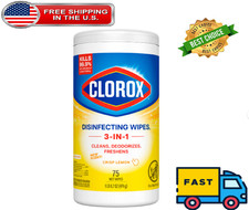 Clorox Bleach-Free Disinfecting and Cleaning Wipes, Crisp Lemon, 75 Count