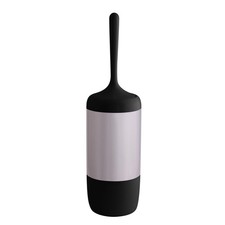 Smooth Matte Stainless Steel Toilet Brush Holder in Black