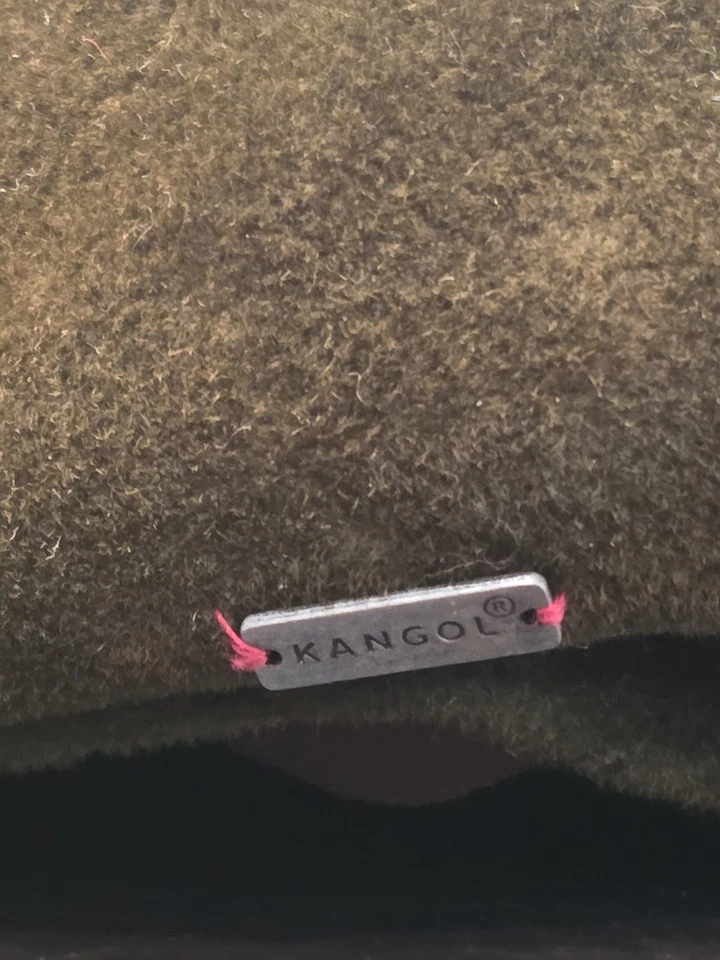 KANGOL MENS HAT Golf FLAT CAP LiteFelt 504 Olive Green Size Large - Image 4 of 4