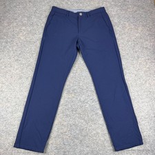 BONOBOS Golf Pants Slim Polyester Pockets Blue Mens 31x30