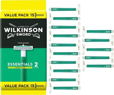 Wilkinson Sword Einwegrasierer Extra 2 Sensitive Herren 15 Stück 1er Pack Bart