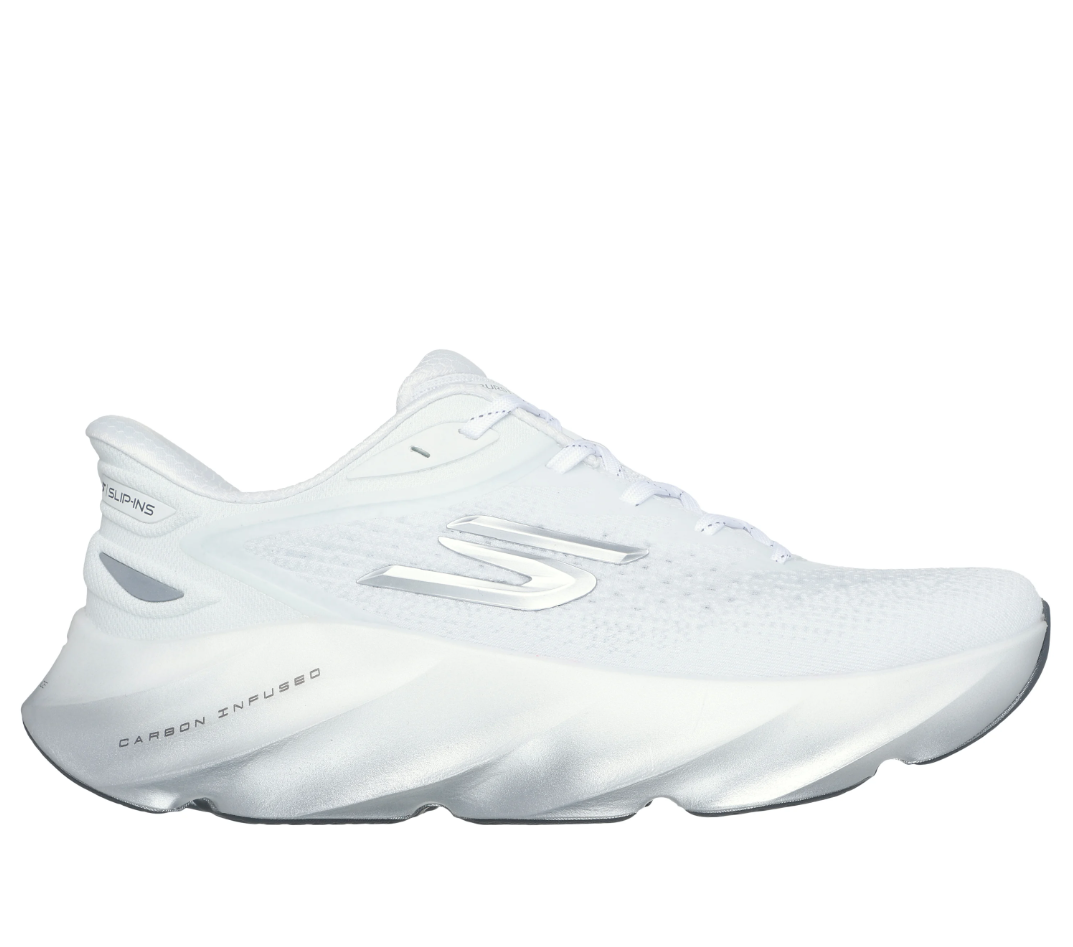 Skechers Men's Slip-ins: Aero Burst White/Silver Medium Width, Brand New