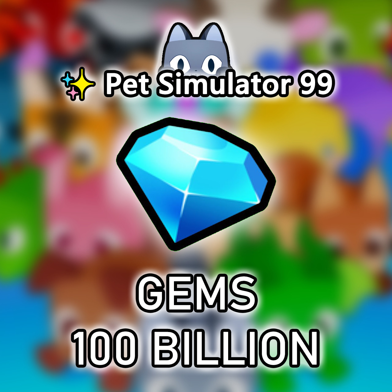 ✨Pet Sim 99✨1B-100B✨✨Gems✨PS99✨ PS99 Diamonds