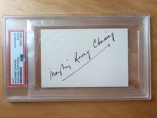 Madame Chiang Kai-Shek signed handsigniert Karteikarte PSA/DNA doppelt zertifiziert