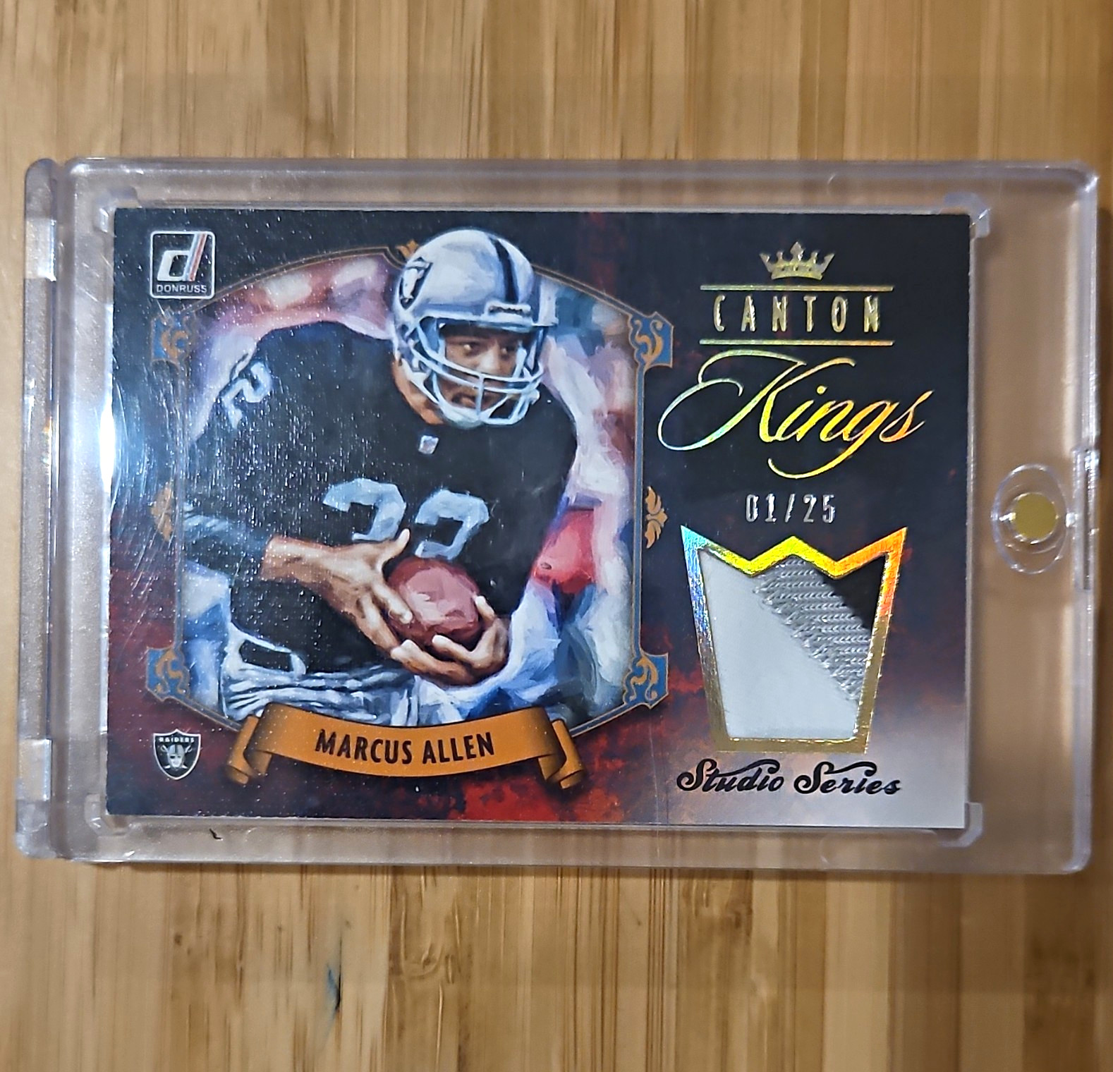 Panini Donruss 2020 Marcus Allen Canton Kings Studio Series /25 MEM CK-MA