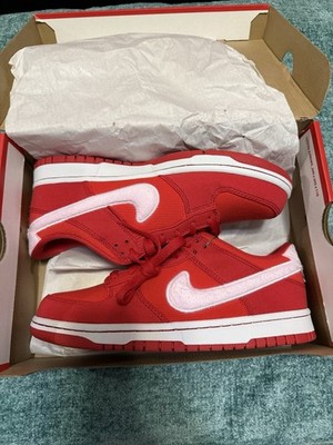 Nike Dunk Low GS Fire Red Pink Foam LT Crimson (FZ3548 612) Size 7Y or 8.5W
