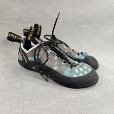 La Sportiva Tarantulace Mens Sz 6.5 Blue Gray Black Lace Up Rock Climbing Shoes