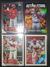 JORDAN WALKER - 2023 Topps Rookie RC Lot of (4) 1988, Chrome, Action Stars +