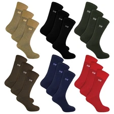 THMO - 3 Pack Multipack Mens Thick Winter Warm Socks with Comfort Top