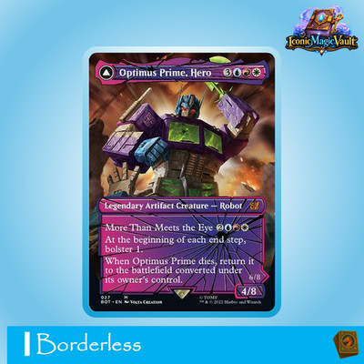 Optimus Prime, Hero | Borderless Artwork | MTG | Transformers | NM | EN | M
