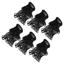 6Pcs Heavy Duty Nylon Billiard Table Net Pockets Replacement Black for Game Room