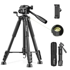 Huepar Tripod 50-inch Extendable Height Tripod Use with Laser Level, Point La...